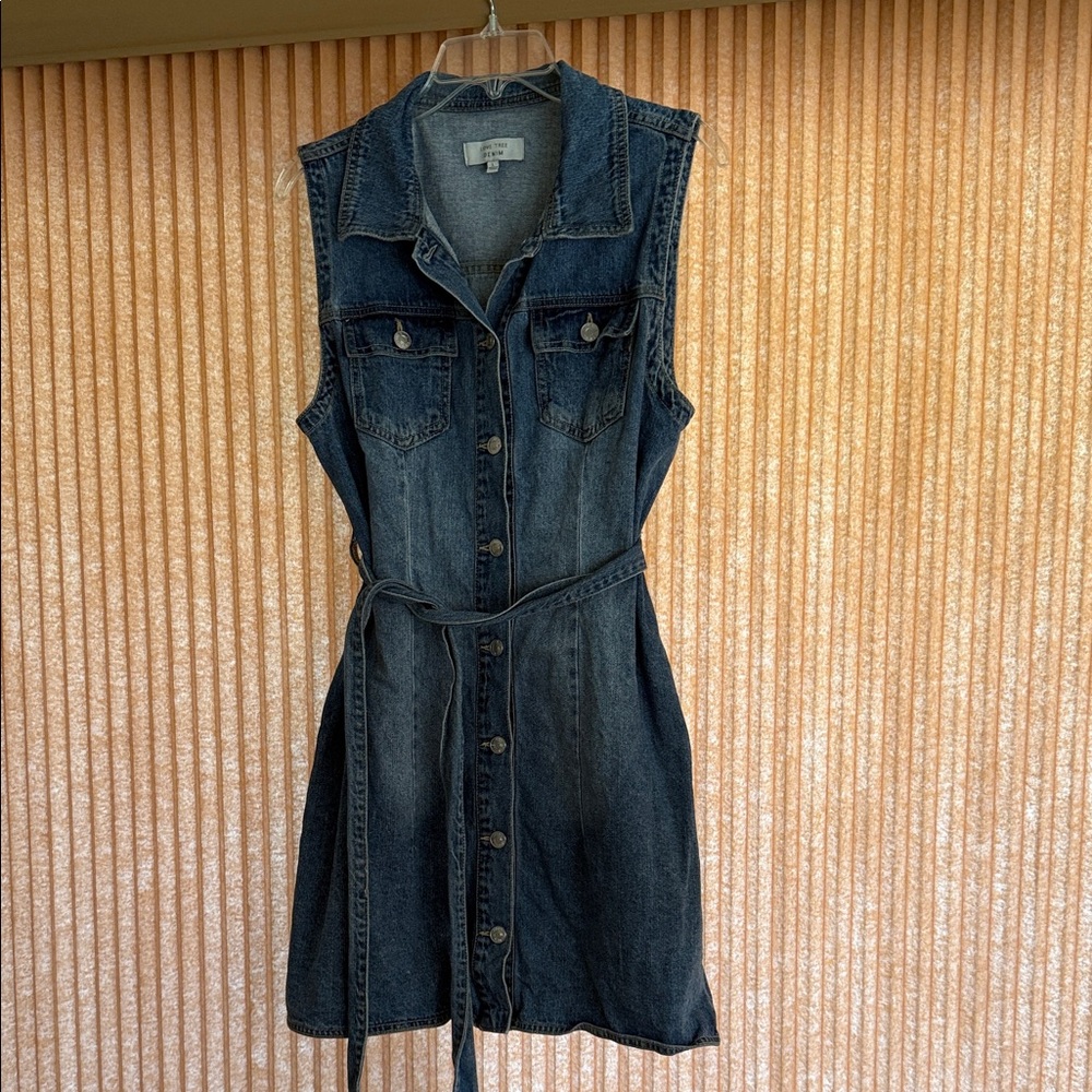 💙3 for $55💙Love Tree Denim Belted Mini Dress